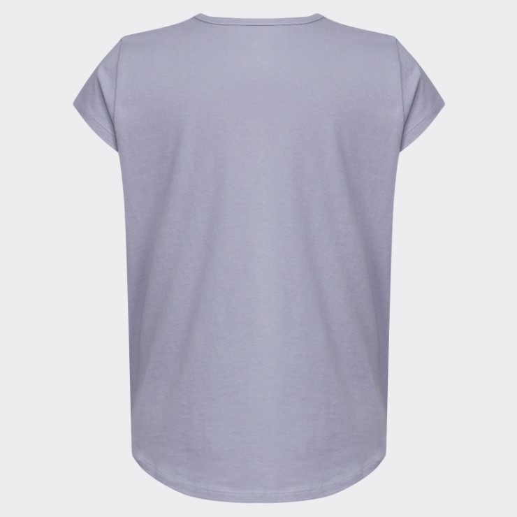 Camiseta Ss Essential Adidas Plata Violeta