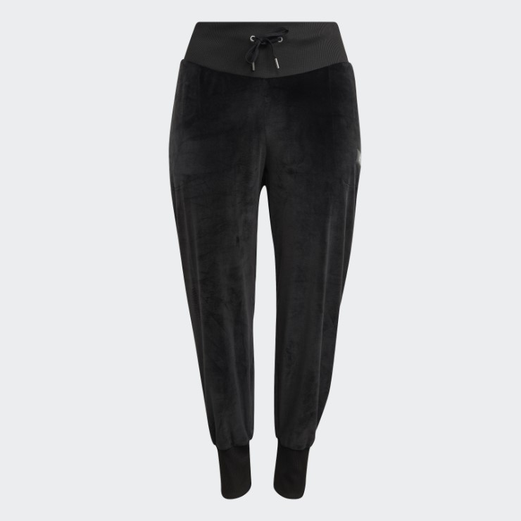Joggers Acogedores De Terciopelo Negro Holidayz De Adidas (talla Grande)