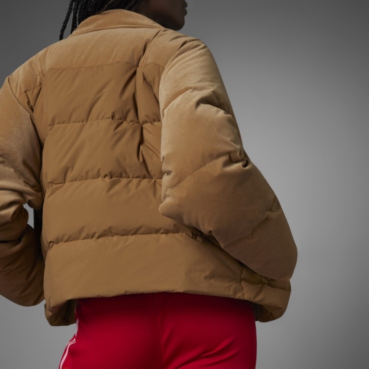 Chaqueta Acolchada De Terciopelo Marrón Desert Adicolor 70s De Adidas