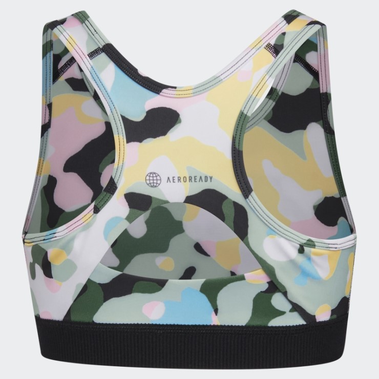 Sujetador Techfit Allover Print (talla Grande) Blanco Adidas