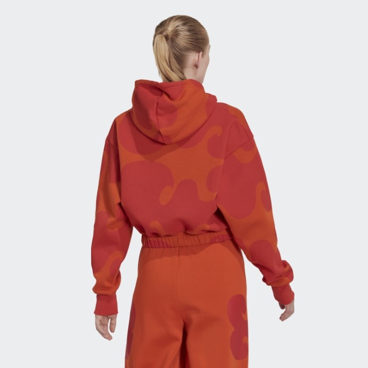 Sudadera Corta Marimekko Naranja Adidas