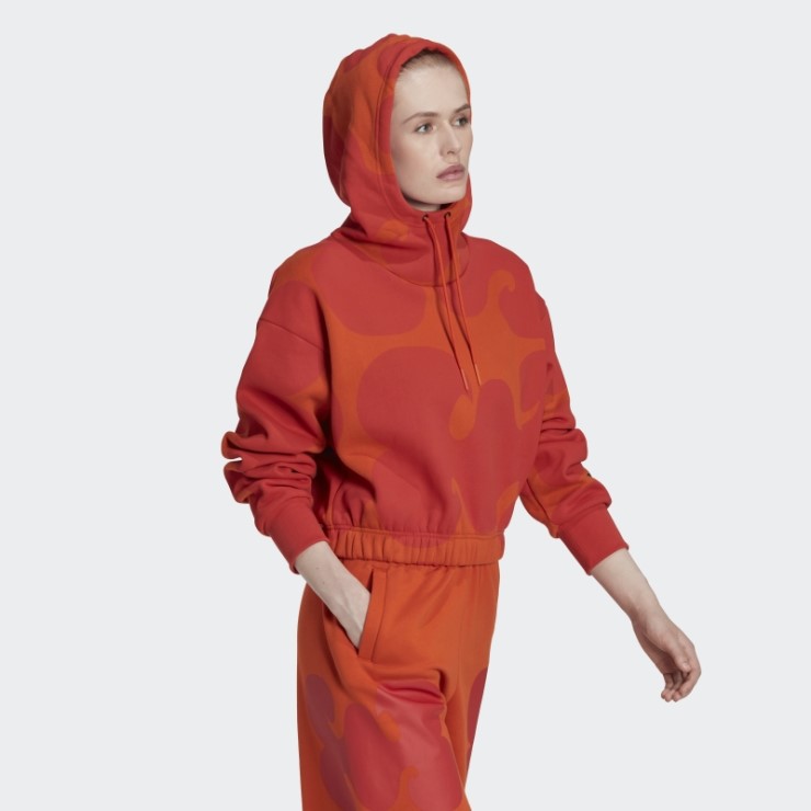 Sudadera Corta Marimekko Naranja Adidas