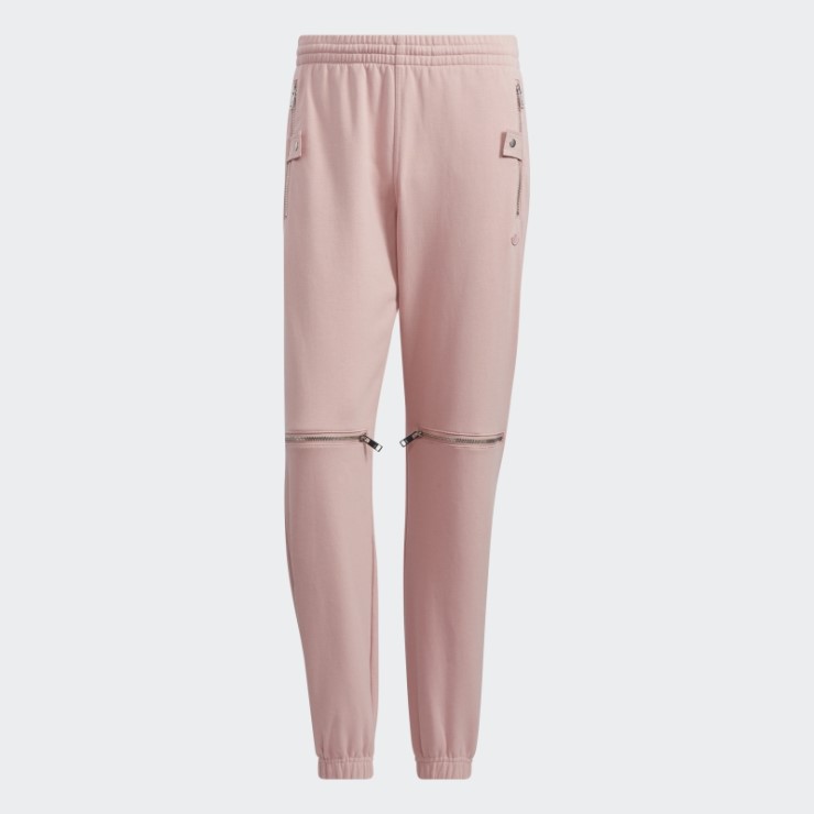 Pantalones De Punto Con Cremallera Malva De Adidas