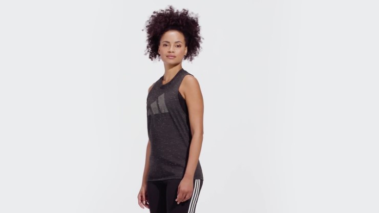 Camiseta Sin Mangas Future Icons Winners 3.0 Black Melange Adidas