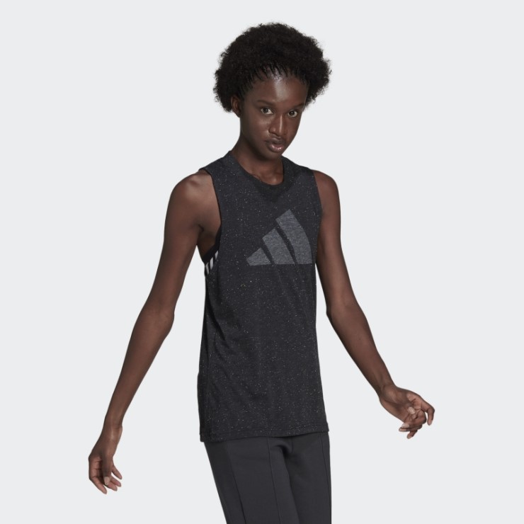 Camiseta Sin Mangas Future Icons Winners 3.0 Black Melange Adidas