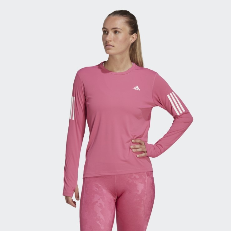 Camiseta De Manga Larga Fucsia Own The Run Adidas