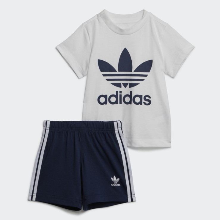 Adidas Night Indigo Trefoil Shorts Camiseta Set