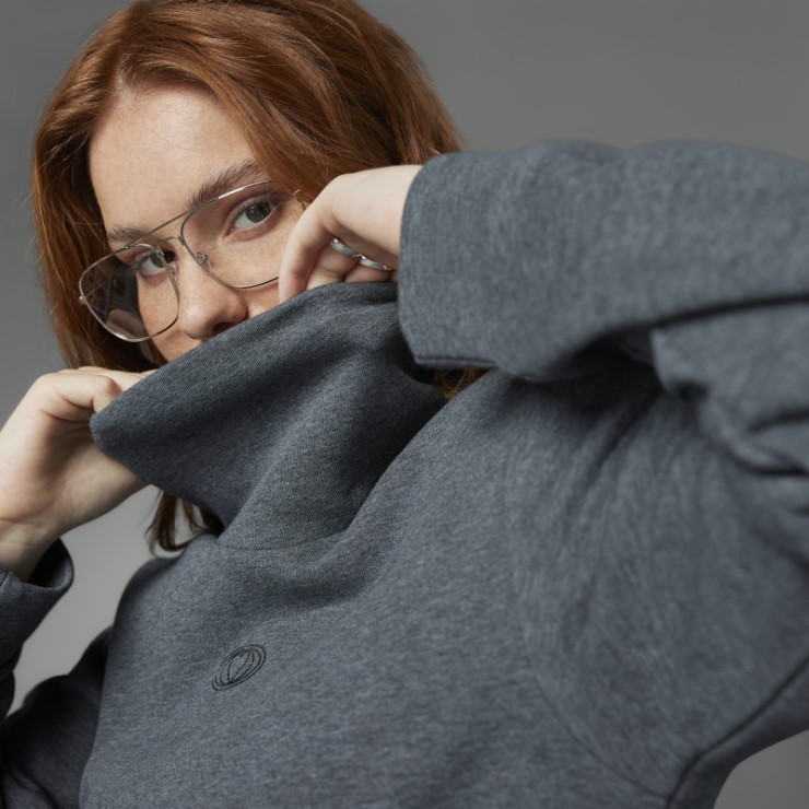 Sudadera San Valentin Gris Oscuro Jaspeado Adidas