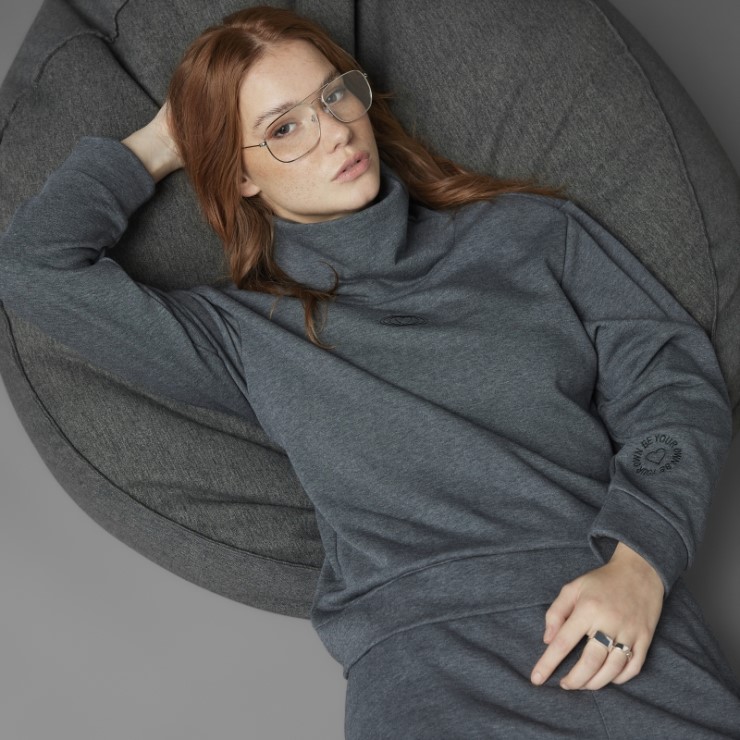 Sudadera San Valentin Gris Oscuro Jaspeado Adidas