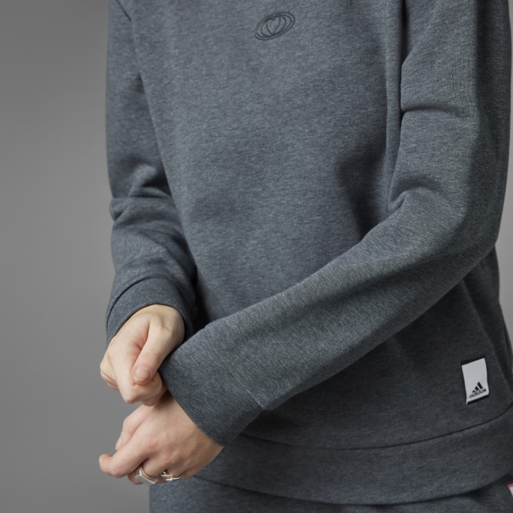 Sudadera San Valentin Gris Oscuro Jaspeado Adidas