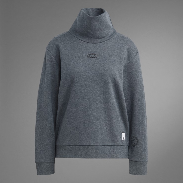 Sudadera San Valentin Gris Oscuro Jaspeado Adidas