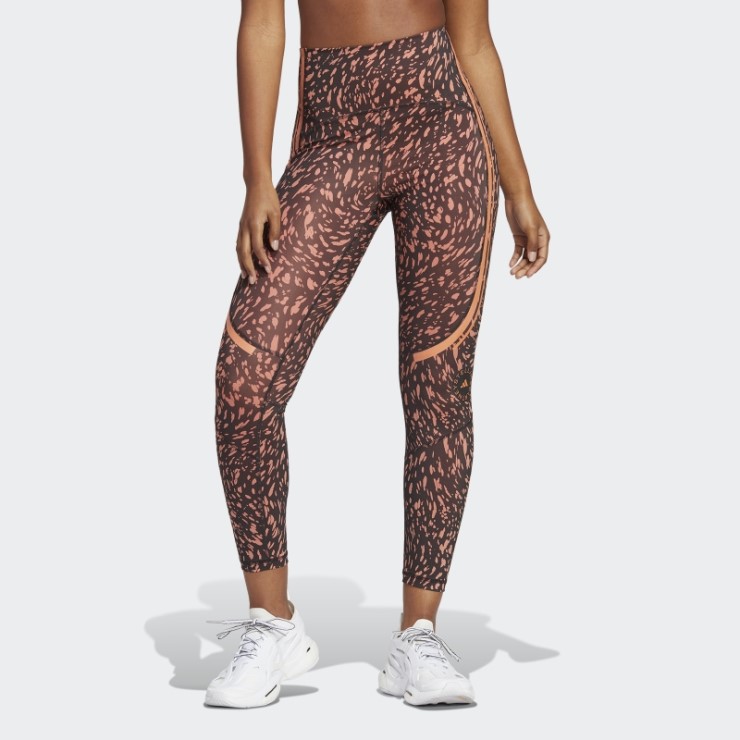 Negro Adidas By Stella Mccartney Truepace Leggings De Entrenamiento Estampados Caliente