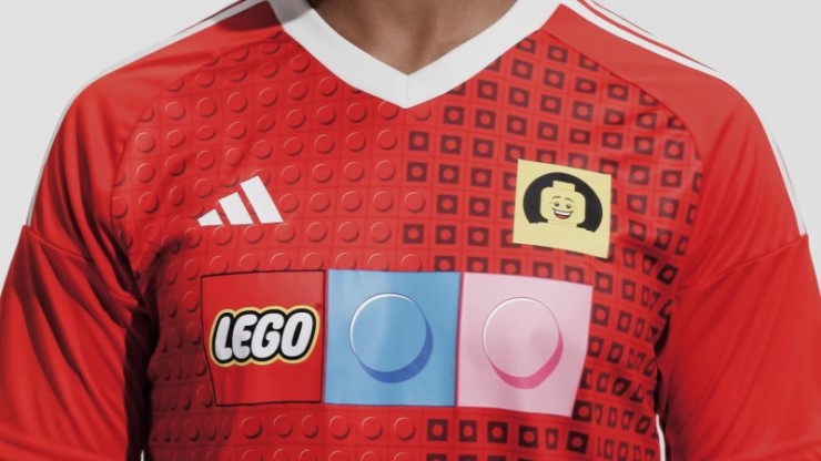 Adidas X Lego Tiro Primera Equipación Camiseta Moda Negrita Naranja