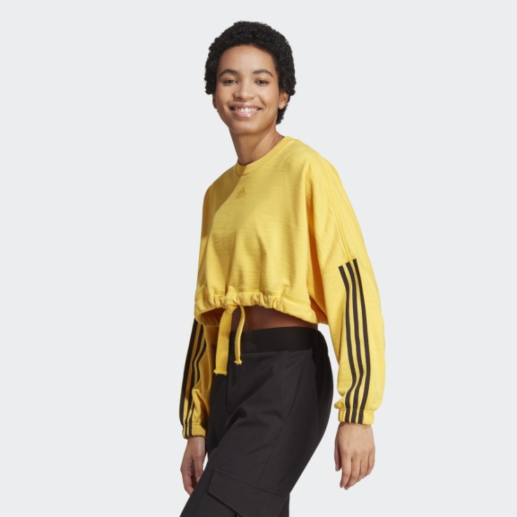 Sudadera Corta Dance Polivalente Adidas Dorado