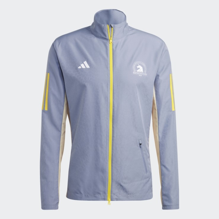 Adidas Chaqueta De Running Violeta Plateada Boston Maratón 2023 Celebración