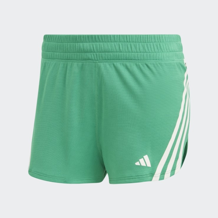 Pantalones Cortos Adidas Run Icons 3-stripes Low Carbon Verde Cancha