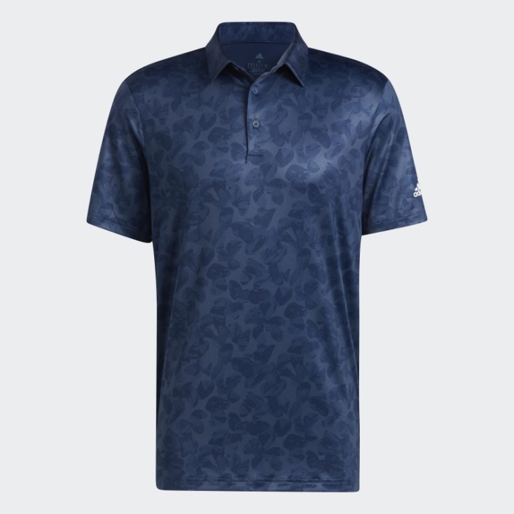Polo Azul Marino Con Estampado Prisma De Adidas