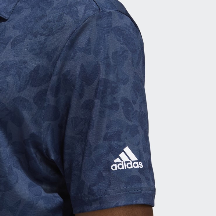 Polo Azul Marino Con Estampado Prisma De Adidas