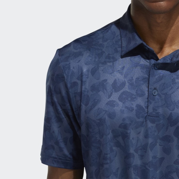 Polo Azul Marino Con Estampado Prisma De Adidas