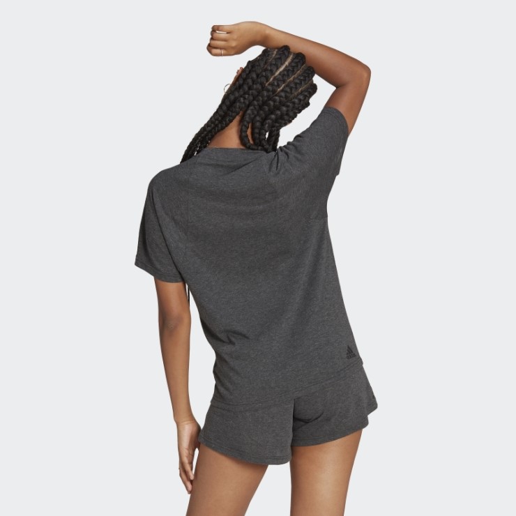 Camiseta Adidas Future Icons Winners 3.0 Negra Melange Caliente