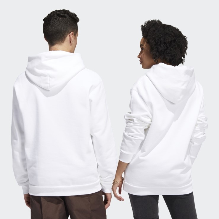 Adidas Sudadera Con Capucha Blanca De Peso Pesado Shmoofoil (género Neutral)