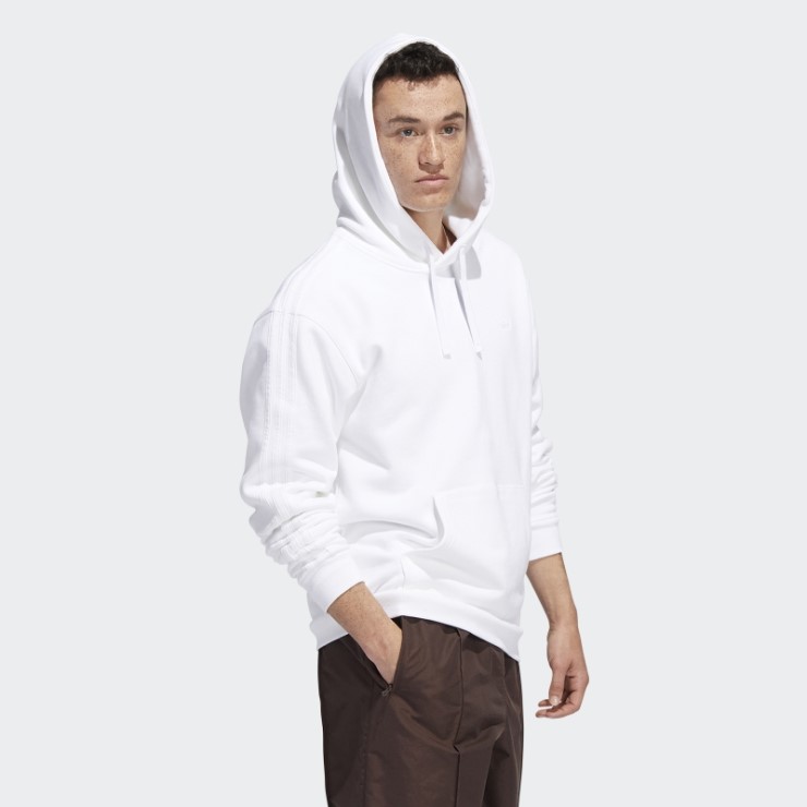 Adidas Sudadera Con Capucha Blanca De Peso Pesado Shmoofoil (género Neutral)