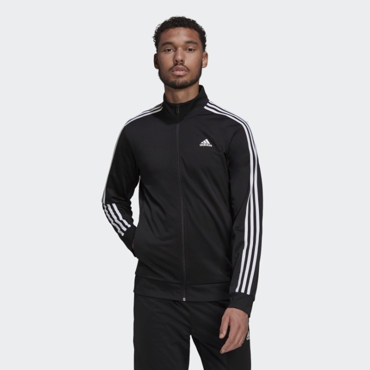 Chaqueta De Chándal Essentials Warm-Up 3 Bandas Adidas Negro