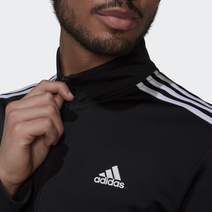 Camiseta Adidas Essentials Warm-up 3 Rayas Negro