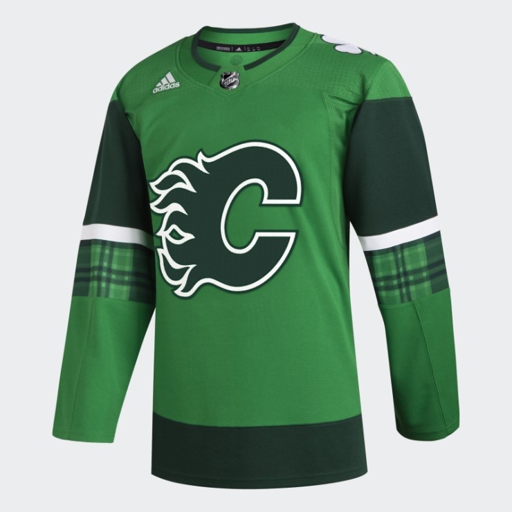 Calgary Flames St Pats Camiseta Adidas Kelly Green11ccm