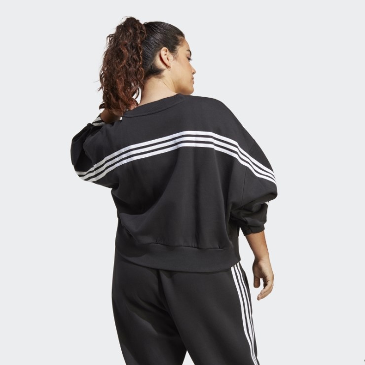 Sudadera Negra Adidas Future Icons 3-stripes (talla Grande)