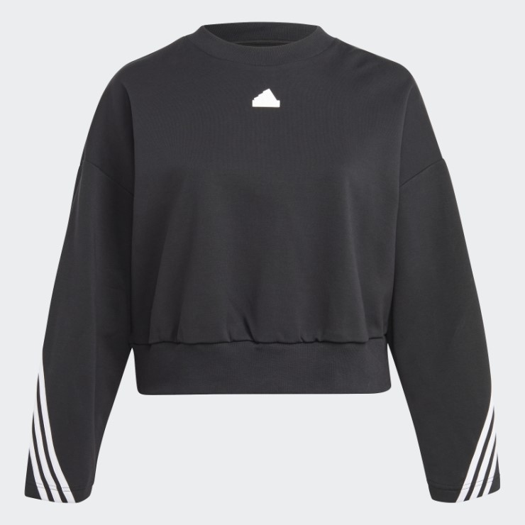 Sudadera Negra Adidas Future Icons 3-stripes (talla Grande)