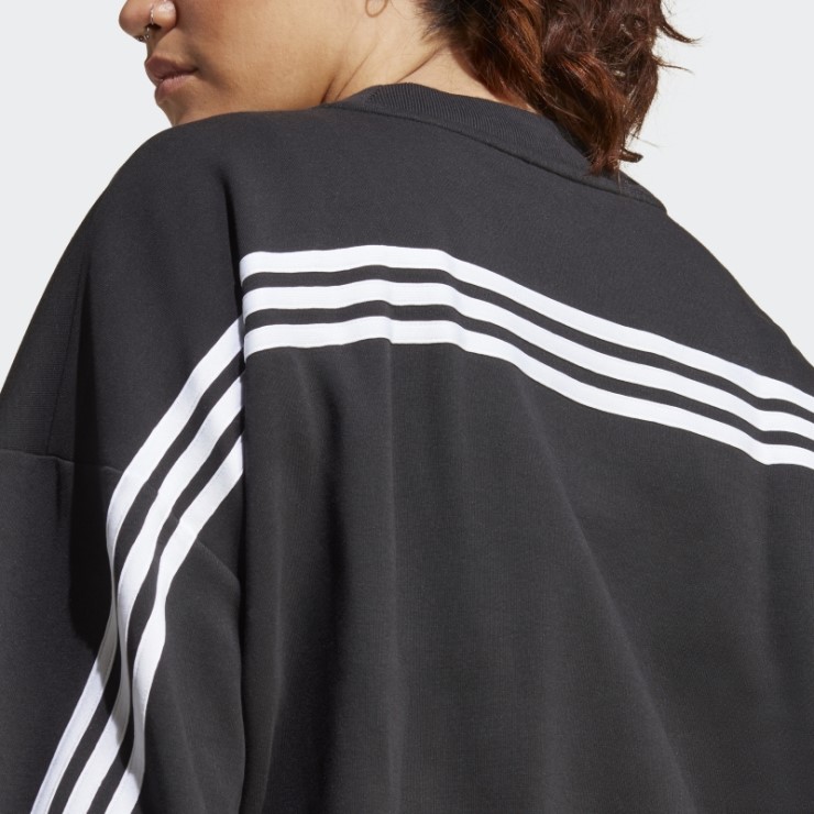 Sudadera Negra Adidas Future Icons 3-stripes (talla Grande)