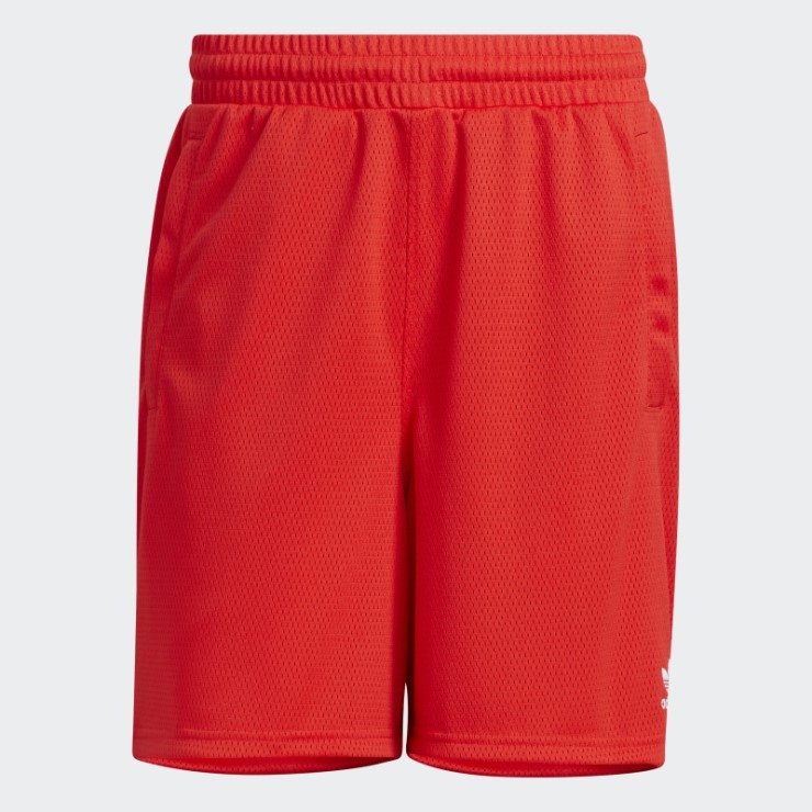 Shorts De Malla Adidas Essentials Rojos
