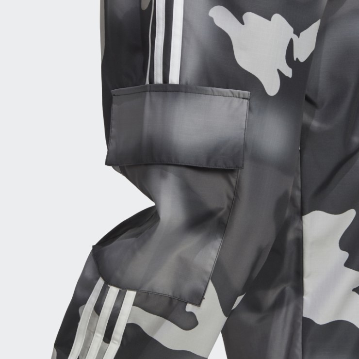 Adidas Pantalones Cargo Camuflados Gráficos Negros