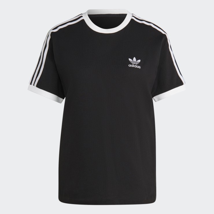 Camiseta Adicolor Classics 3 Rayas Negra Adidas
