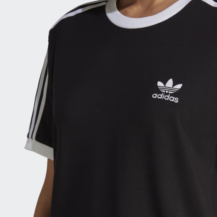 Camiseta Adicolor Classics 3 Rayas Negra Adidas