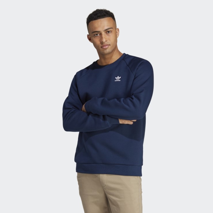 Sudadera Con Cuello Redondo Trefoil Essentials Night Indigo Adidas