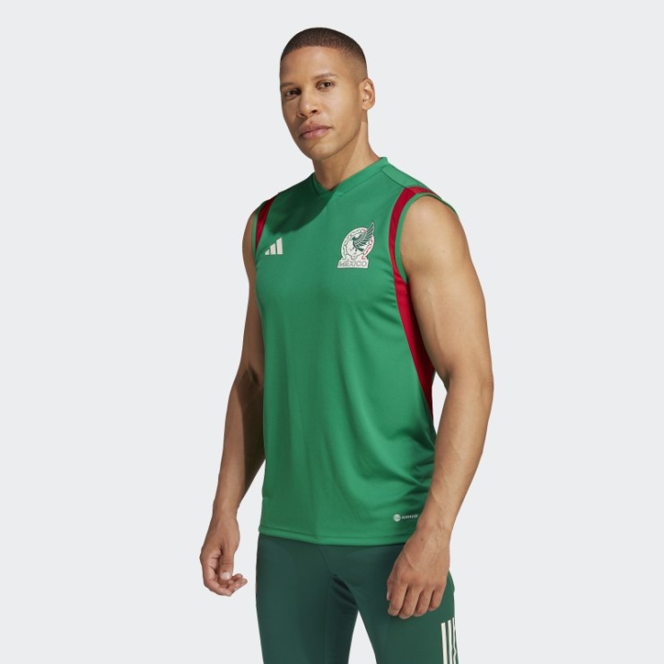 Camiseta De Entrenamiento Sin Mangas Mexico Tiro 23 Adidas Verde