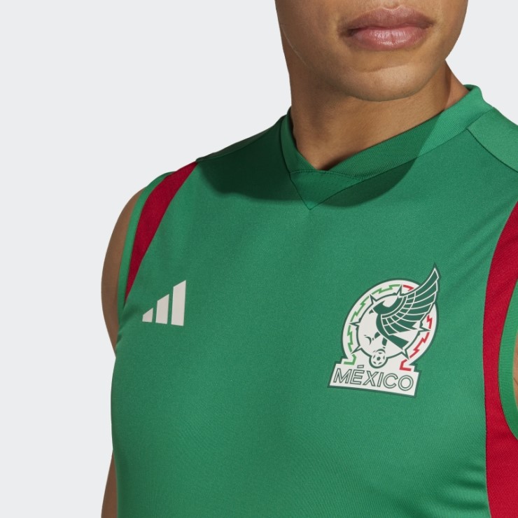 Camiseta De Entrenamiento Sin Mangas Mexico Tiro 23 Adidas Verde