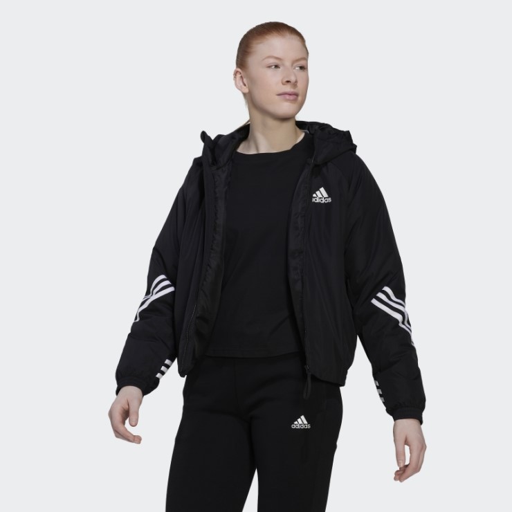 Chamarra Negra Con Capucha Adidas Back To Sport