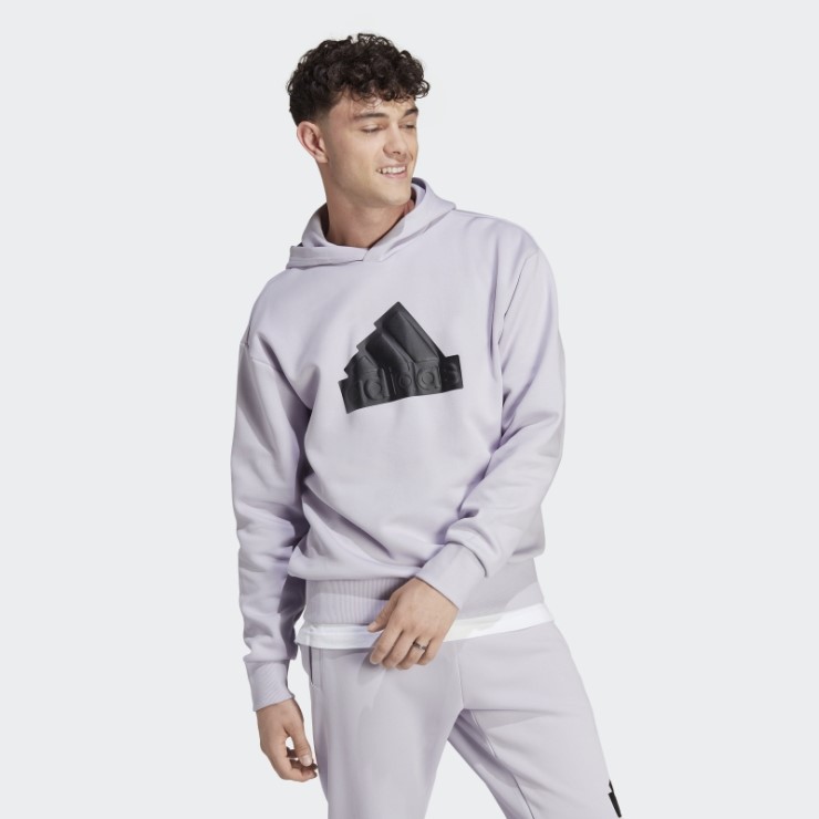 Adidas Silver Amanecer Iconos Del Futuro Insignia De Sudadera Con Capucha Deportiva