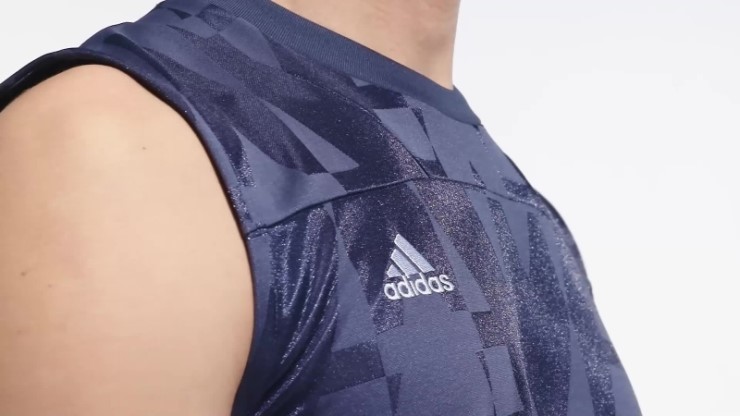 Camiseta Sin Mangas Adidas Tiro Azul Marino