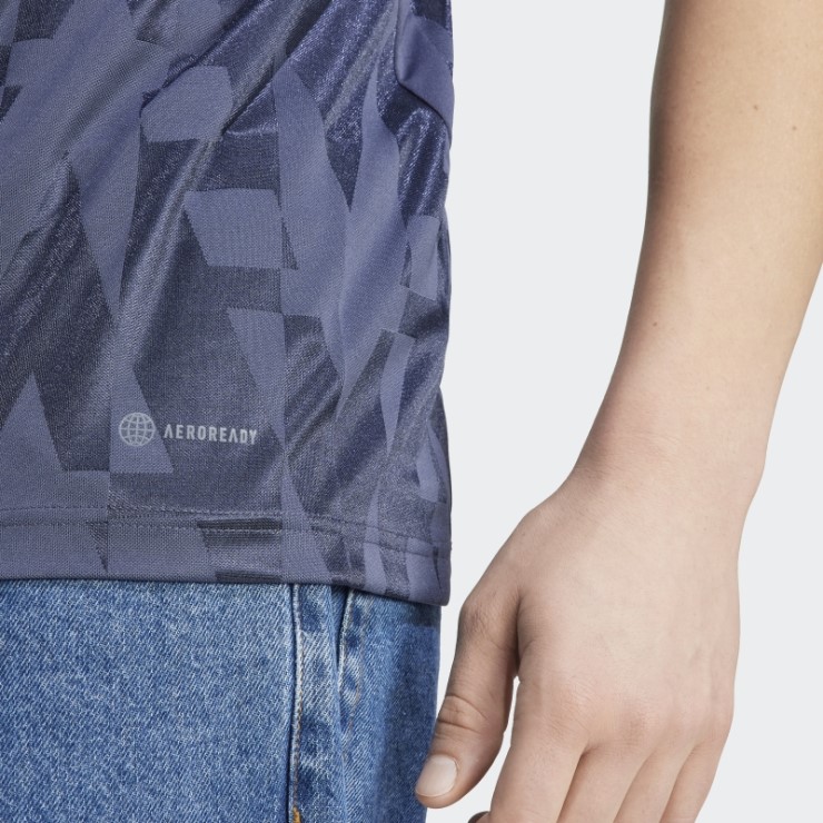 Camiseta Sin Mangas Adidas Tiro Azul Marino