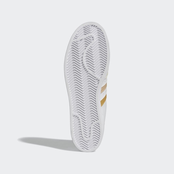 Zapatillas Adidas Superstar Beige Doradas