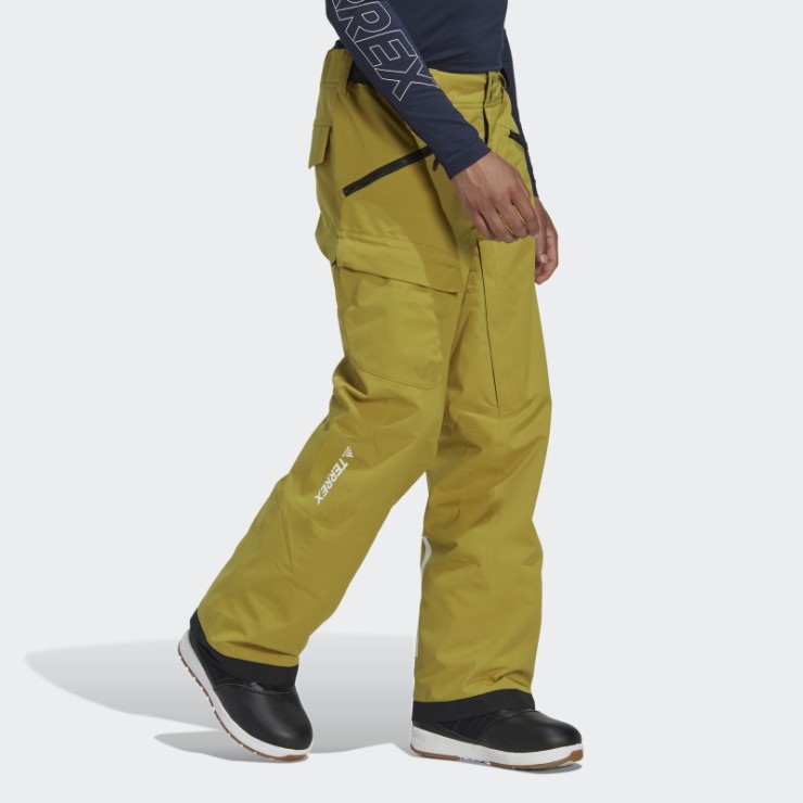 Pantalones De Chándal De Nieve Con Aislamiento De Dos Capas Adidas Terrex Resort Oliva