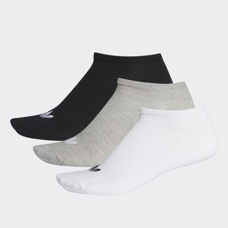Calcetines Adidas Trefoil Liner 3 Pares Blanco