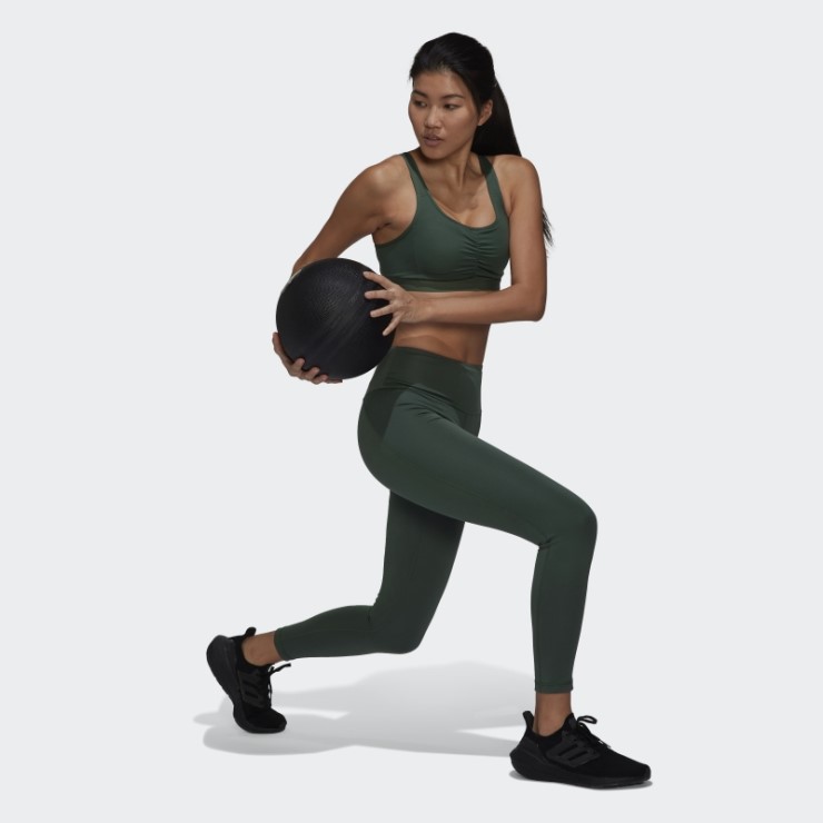 Leggings De Talle Alto Verde óxido Yoga Essentials Adidas