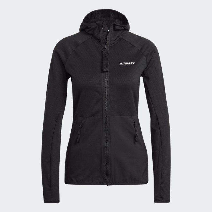 Adidas Terrex Tech Flooce Light Chaqueta De Senderismo Con Capucha Negro
