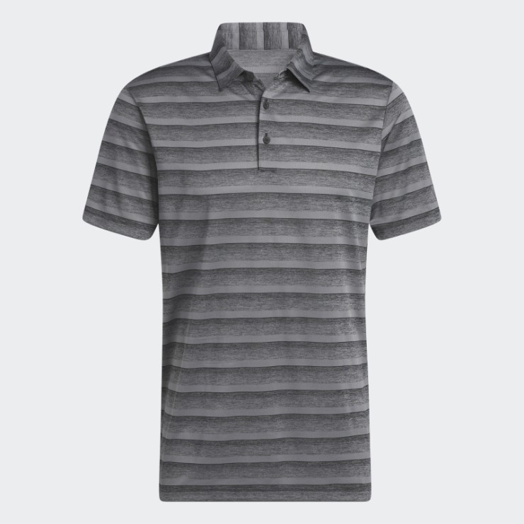 Adidas Polo De Rayas Bicolor Gris Moda