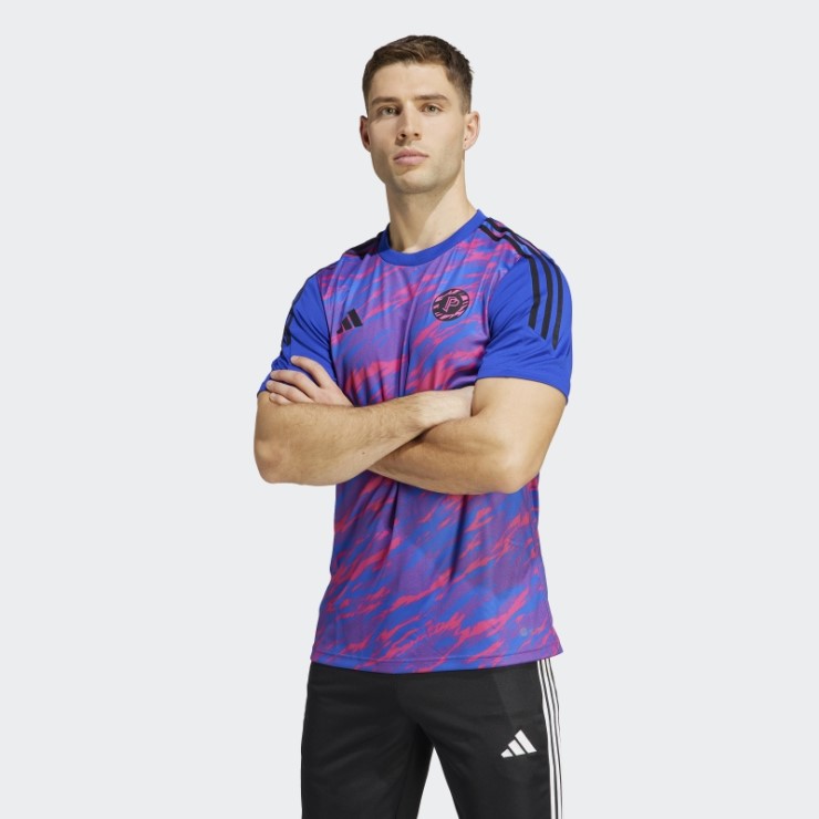 Camiseta De Entrenamiento Adidas Pogba Azul Moda